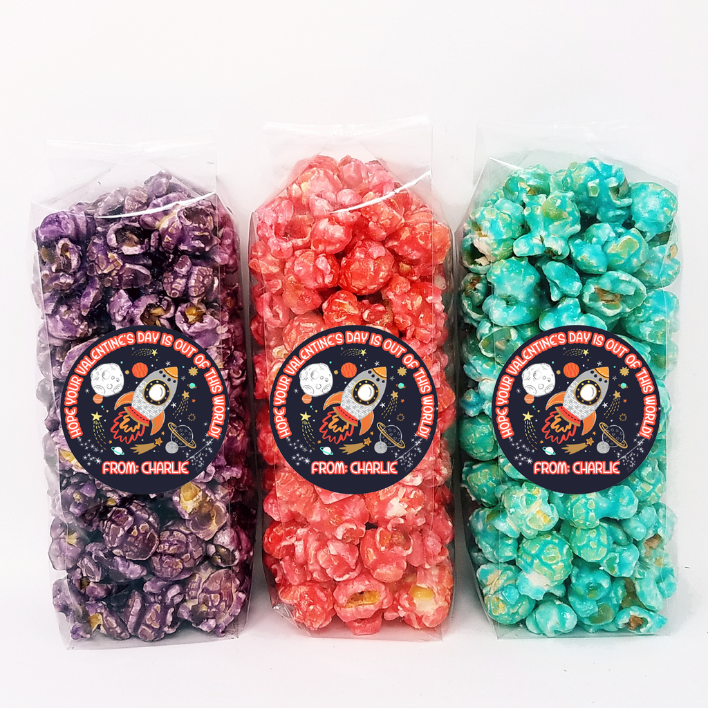 Out of this World – Valentine Popcorn Party Favors
