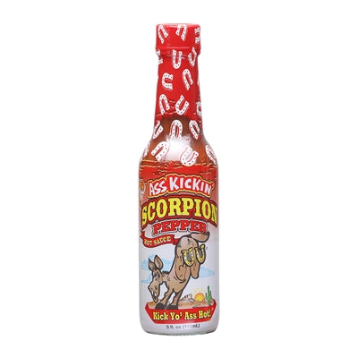 Hot Sauce Ass Kickin Scorpion Pepper 5 oz Heat 9