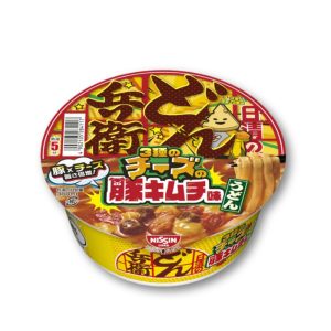 Nissin Donbei – 3 kinds of cheese pork kimchi udon [Limited Edition]