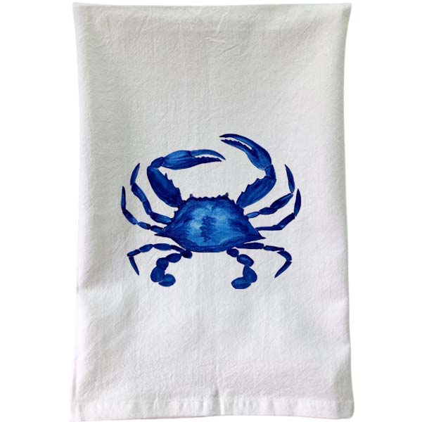 Blue Crab Flour Sack Towel | B McVan Designs