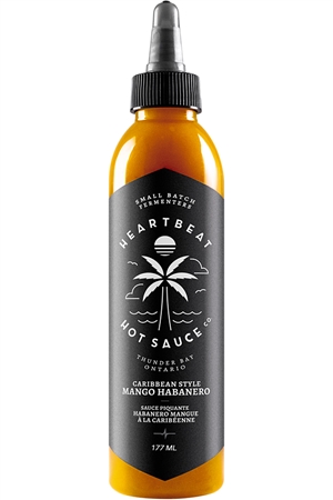 Heartbeat Caribbean Style Mango Habanero Hot Sauce, 6oz.