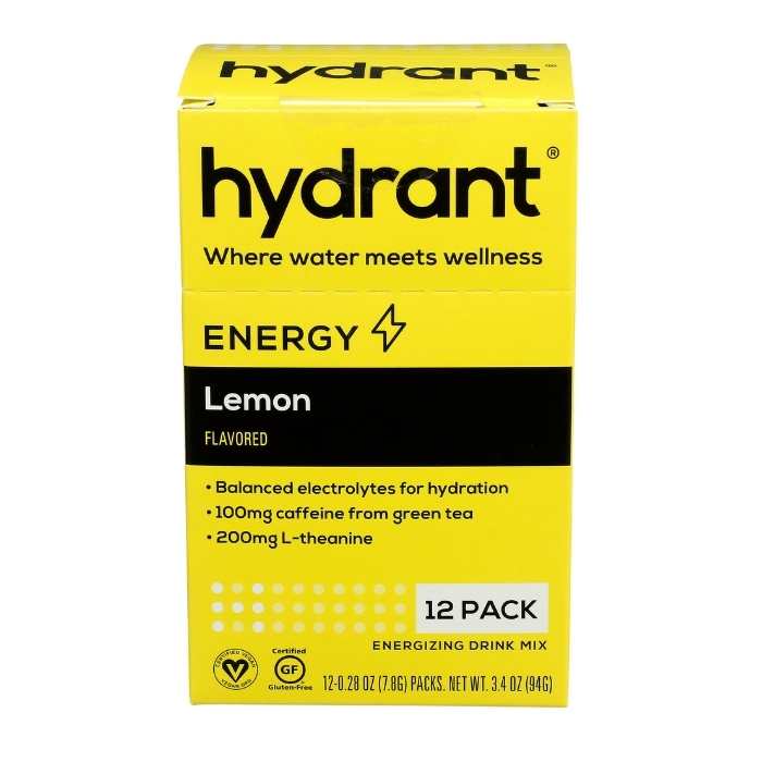 Hydrant – Energy Lemon Hydration Mix, 12 Sachets