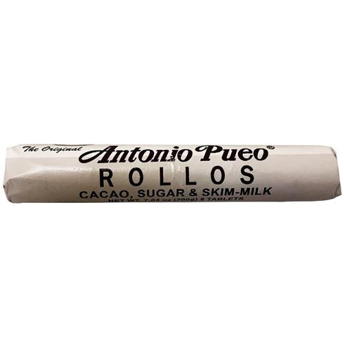 Antonio Pueo – Rollos – Cacao, Sugar, & Skim Milk – 8 Tablets – Silver / White – Premium Ingredient – 200 G