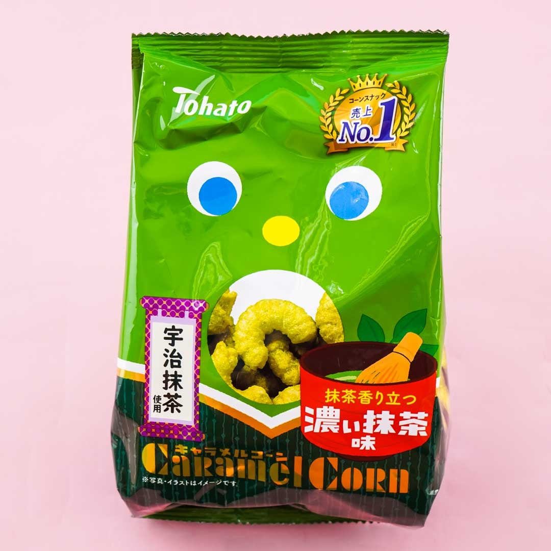 Tohato Caramel Corn – Dark Matcha