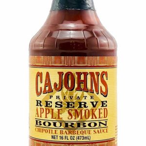 CaJohn’s Applewood Smoked Bourbon Chipotle Barbecue Sauce, 16oz.