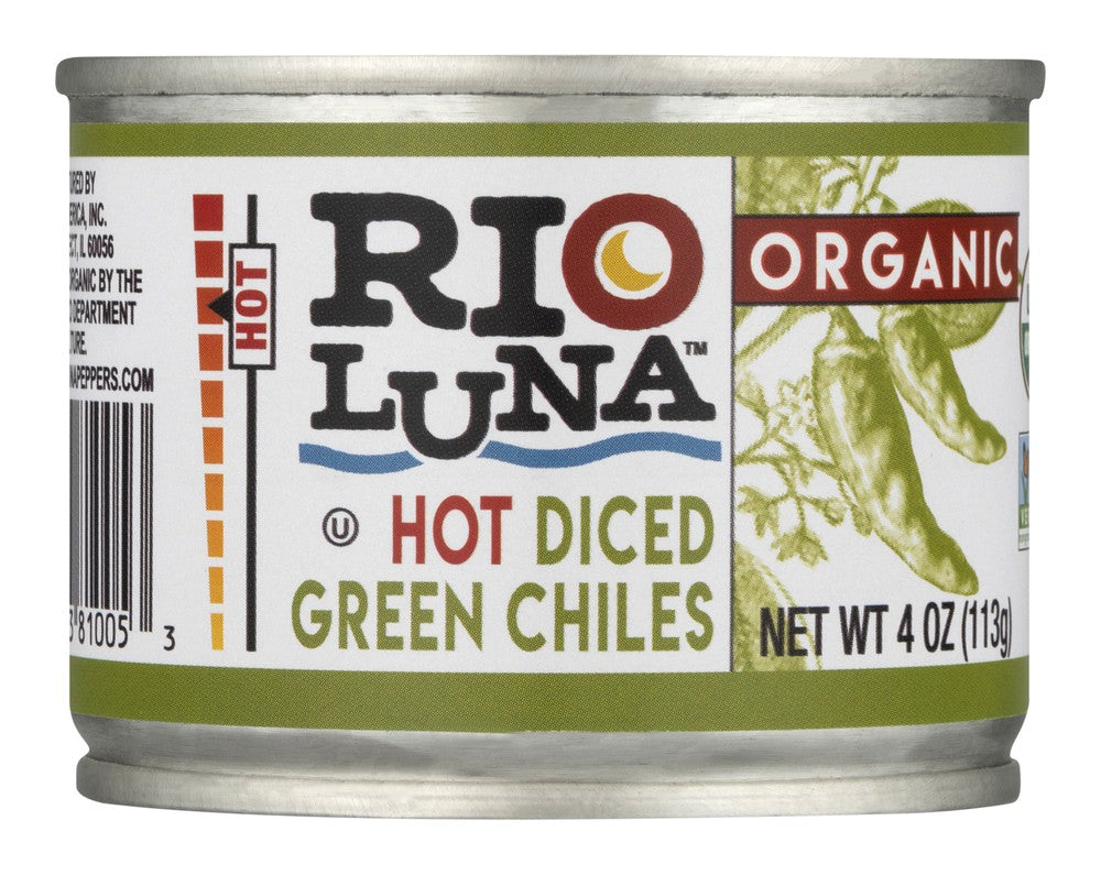 Rio Luna Organic Hot Diced Green Chiles – Spicy & Fresh