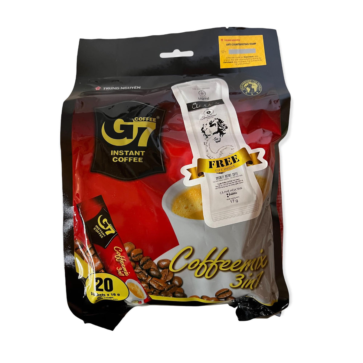 G7 – 3 in 1 Instant Coffee Mix – 20 Sachets – 320 G