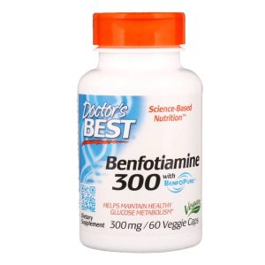 Doctor’S Best – Benfotiamine 300 Fat-Soluble Vitamin B1 300 Mg, 60 Cap