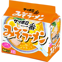 Sanyo Syokuhin “Sapporo Ichiban, Miso, Ramen” 5 packs in 1 bag, 500g