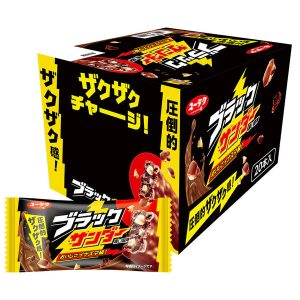Black Thunder 1 Piece × 20 Bags Yuraku Seika Chocolate Biscuit Cookie Japan – Tokyo Sakura Mall