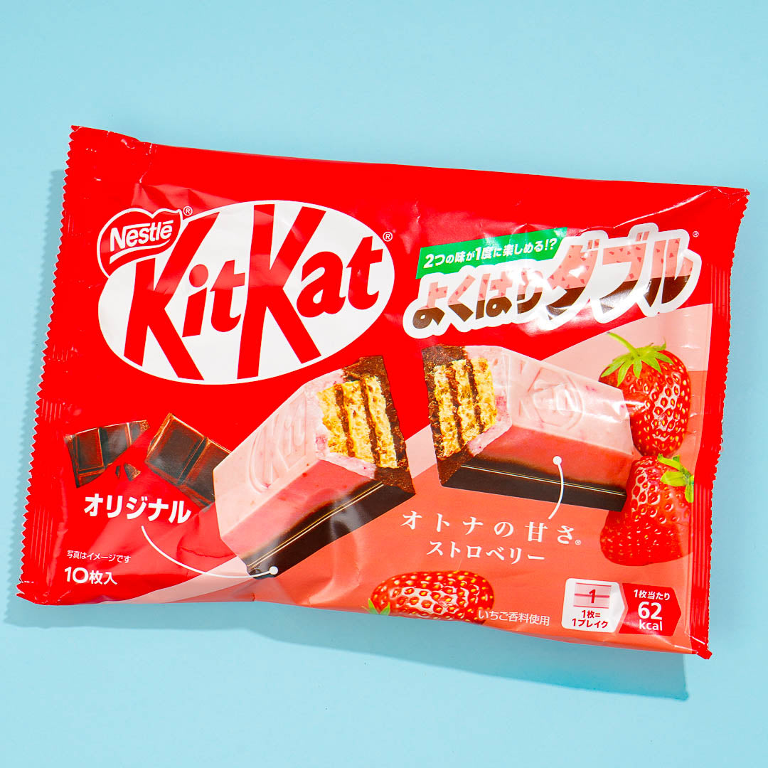 Kit Kat Yokubari Double Chocolates – Strawberry & Original