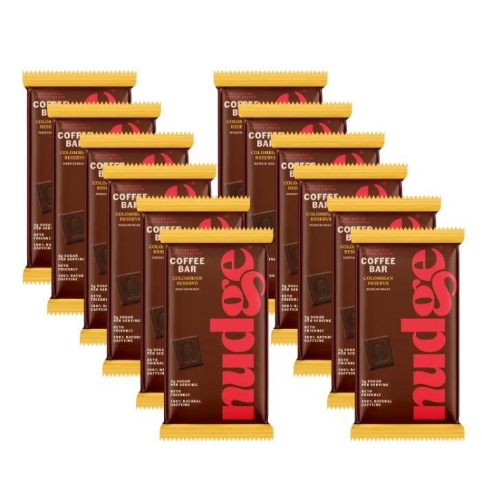 Nudge Bar Colombian Coffee 2.01 Oz – Pack Of 12