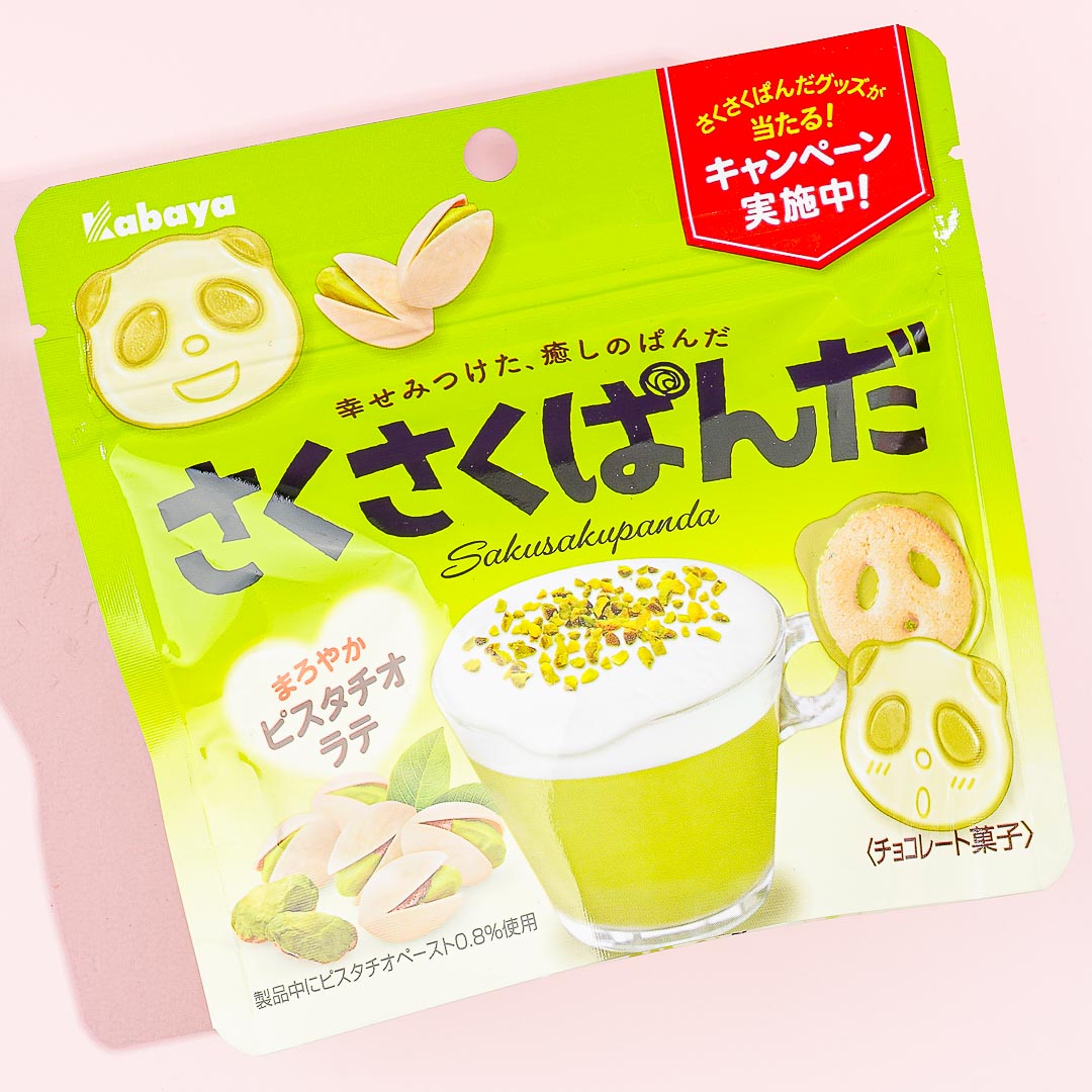 Saku Saku Panda Chocolate Biscuits – Pistachio Latte