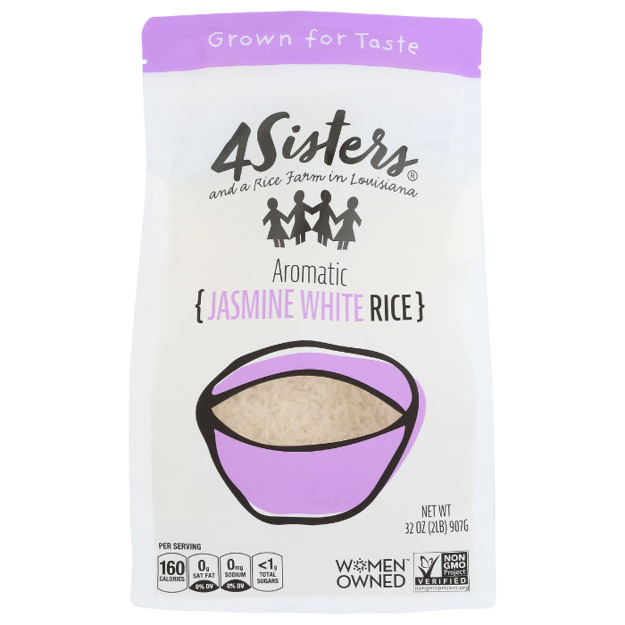 4 Sisters – Long Grain Jasmine Rice, 2 Lb – Pack of 6