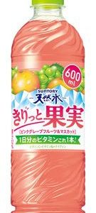 Suntory, Tennensui Kiritto Kajitsu, Pink Grapefruits, 600ml