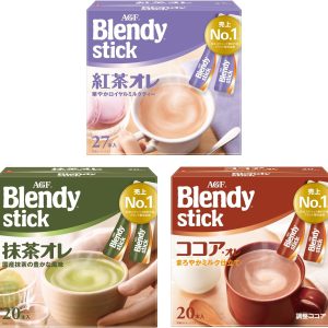 AGF Blendy Stick Tea, Cocoa, and Matcha 3-Flavor Tasting Set JAPAN – Tokyo Sakura Mall