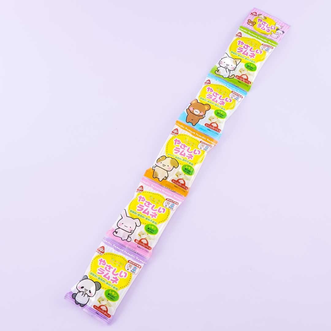Sanko Seika Yasashii Lemon Ramune Set – 5 pcs
