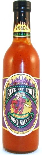 Ring of Fire Original BBQ Sauce Sweet & Smoky, 12oz.