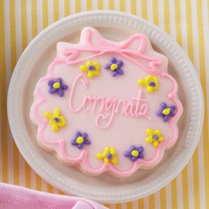 Deerfields Bakery Pink Congrats Cookie Add-on