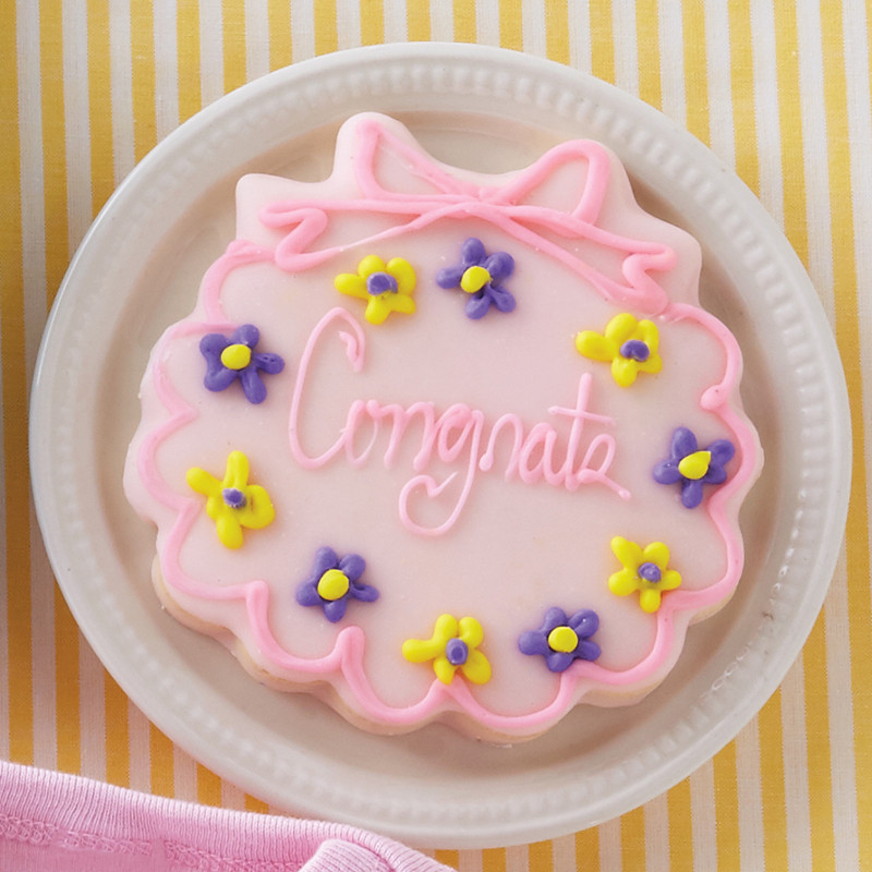Deerfields Bakery Pink Congrats Cookie Add-on