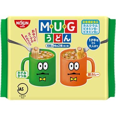 Nissin “MUG Udon” 2 Flavors, Don-be, Instant Udon, 94g