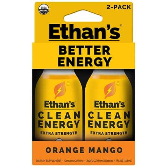Ethans – Shot Energy Extra Orange, 4 Floz (Pack of 1)