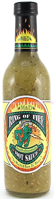 Ring Of Fire Green Tomatillo Hot Sauce