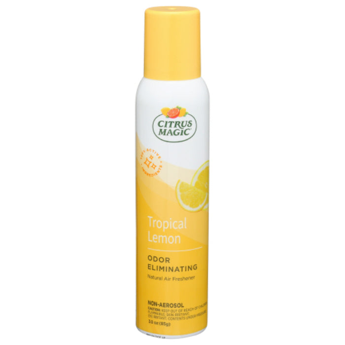 Citrus Magic – Air Freshener Spray Tropical Lemon, 3 Oz (Pack of 6)