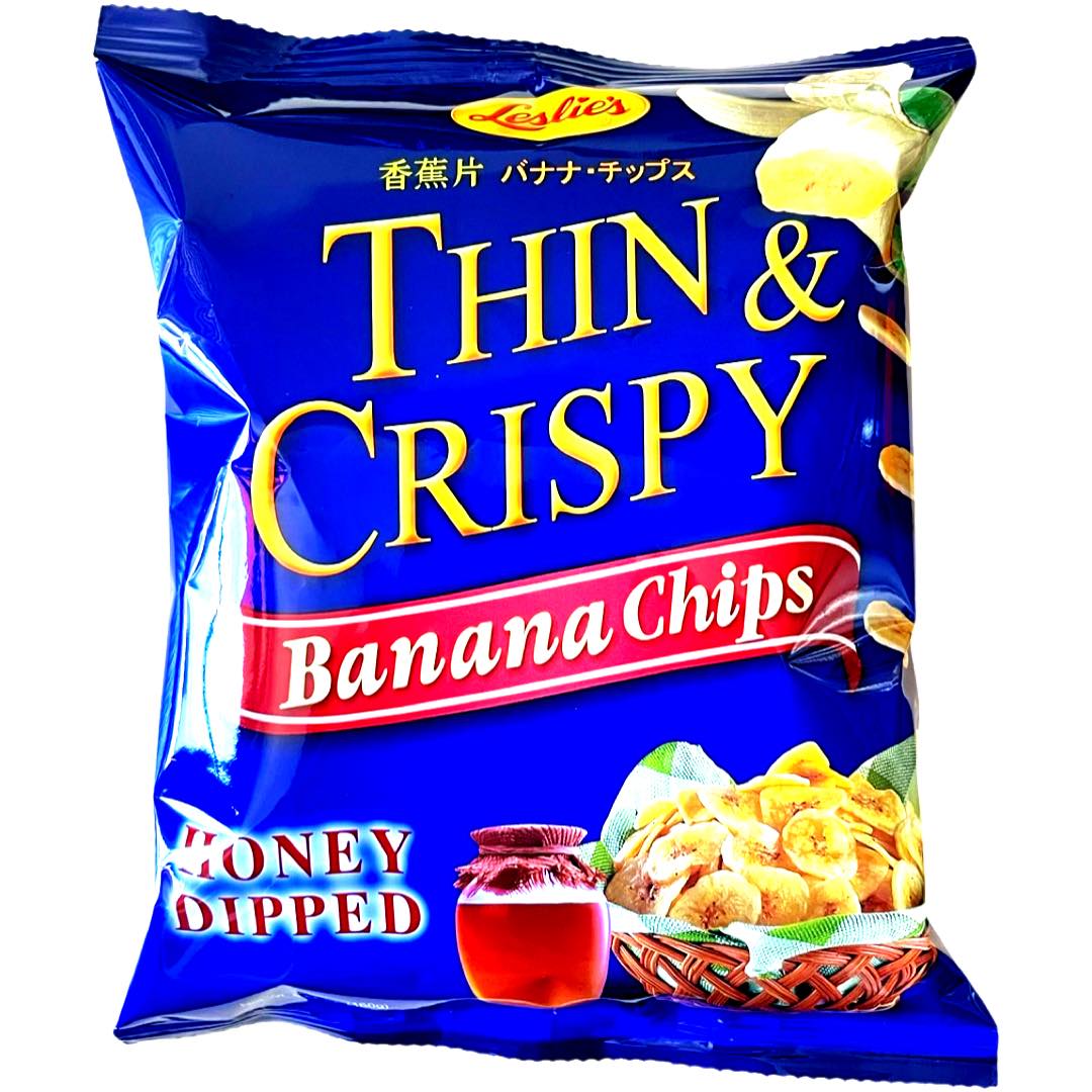 Leslie’s – Thin & Crispy – Banana Chips – Honey Dipped – 160 G
