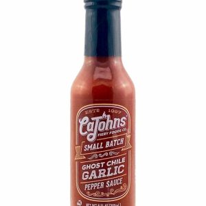 Hot Sauce CaJohns Small Batch Garlic Ghost Chile 5 oz Heat 8