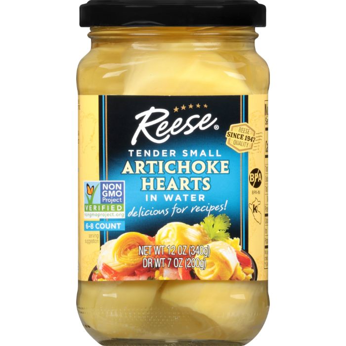 Reese – Artichokes Small in Glass, 12 oz | Pack of 12