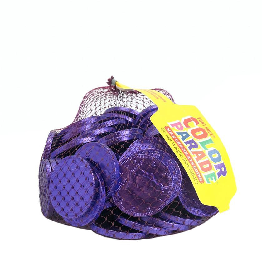 Purple Chocolate Foil Coins