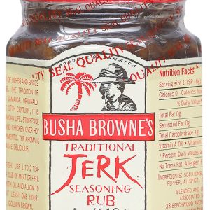 Busha Browne’s Traditional Jerk Seasoning Rub, 4oz.