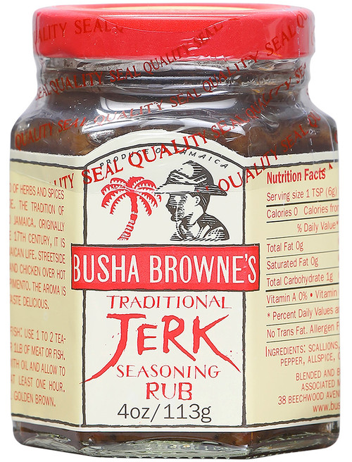 Busha Browne’s Traditional Jerk Seasoning Rub, 4oz.