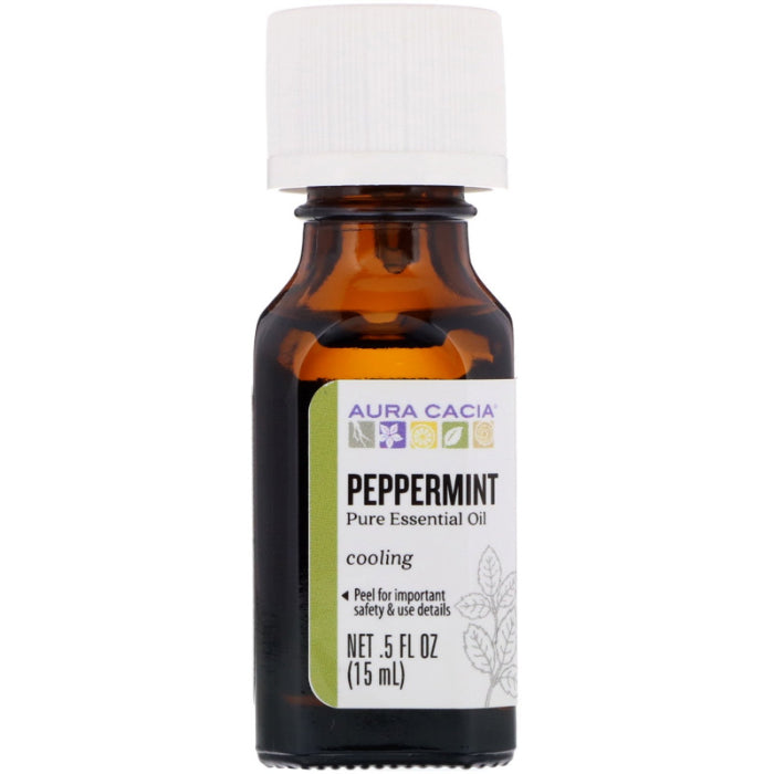 Aura Cacia – Essential Oil Peppermint, 0.5 oz – Pack of 1