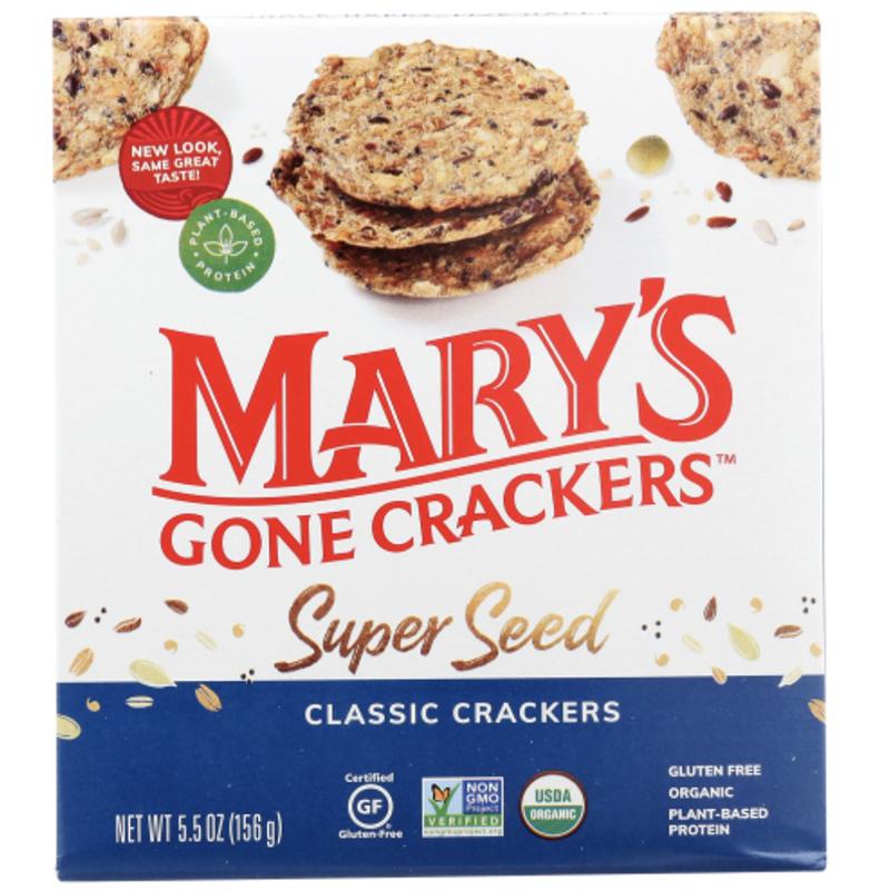 Mary’s Gone Crackers – Super Seed Classic Crackers, 5.5oz