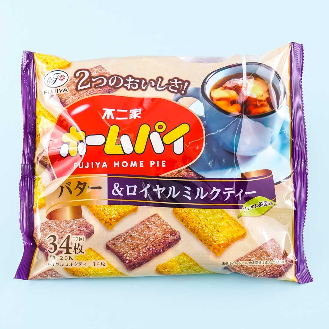 Fujiya Home Pie Snacks – Butter & Royal Milk Tea