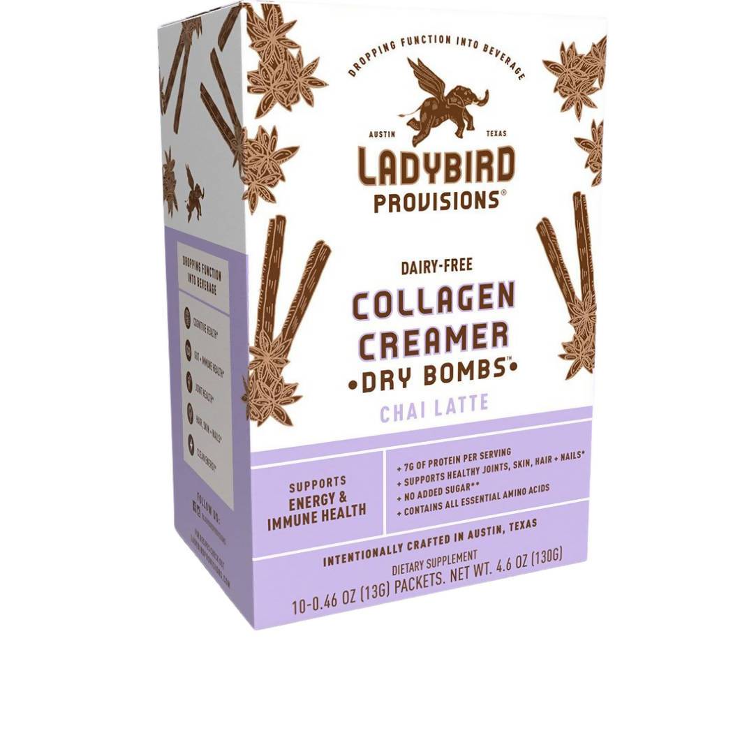 Chai Latte Dairy-Free Collagen Creamer Packet Boxes – 6 Boxes x 10 Packets