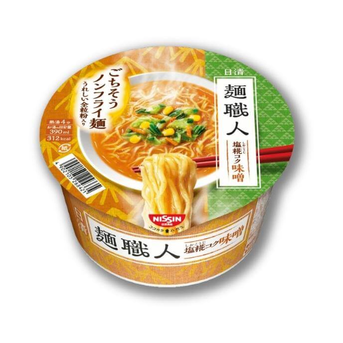 Nissin – Men Shokunin Miso with Whole Wheat and Kombu Noodles