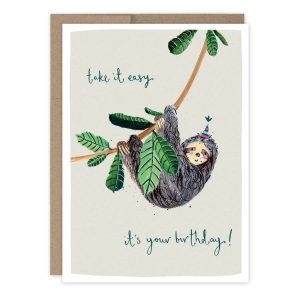 Relax and Enjoy Your Special Day Birthday Card by Louise Mulgrew
