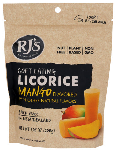 RJ’s Licorice Soft Eating Mango 7 Oz – Pack Of 8