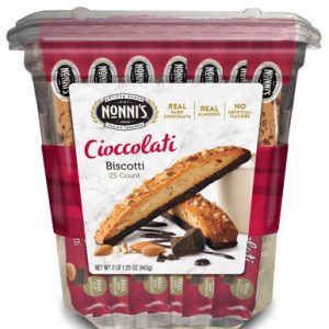 Nonni’s Almond Dark Chocolate Cioccolati Biscotti, 25 Ct.