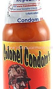 Colonel Condoms Hot Sauce w/ Condom, 5oz.