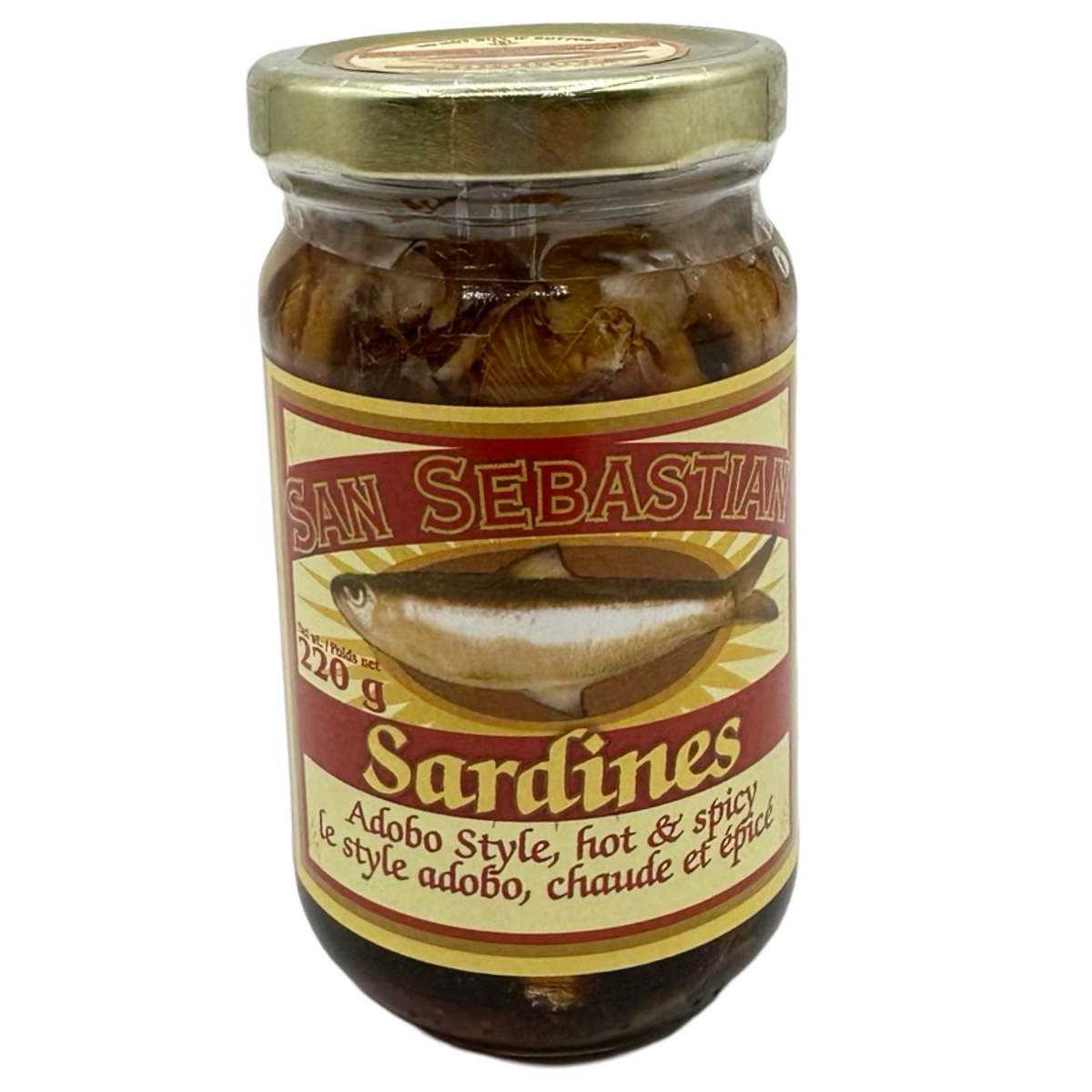 San Sebastian – Sardines – Adobo Style – Hot & Spicy – 220 G