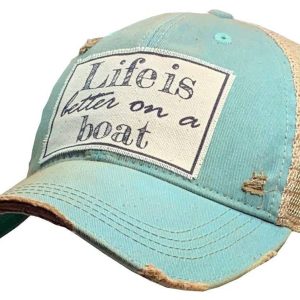 Vintage Life – Life Is Better On A Boat Trucker Hat Baseball Cap
