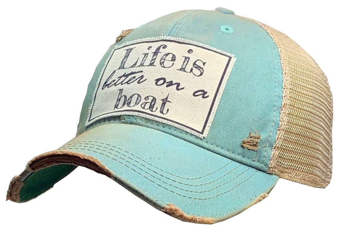 Vintage Life – Life Is Better On A Boat Trucker Hat Baseball Cap