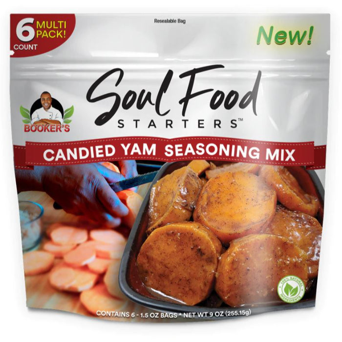 Booker’s Soul Food – Starter Seasoning Mix Candied Yams, 9 oz – Pack o