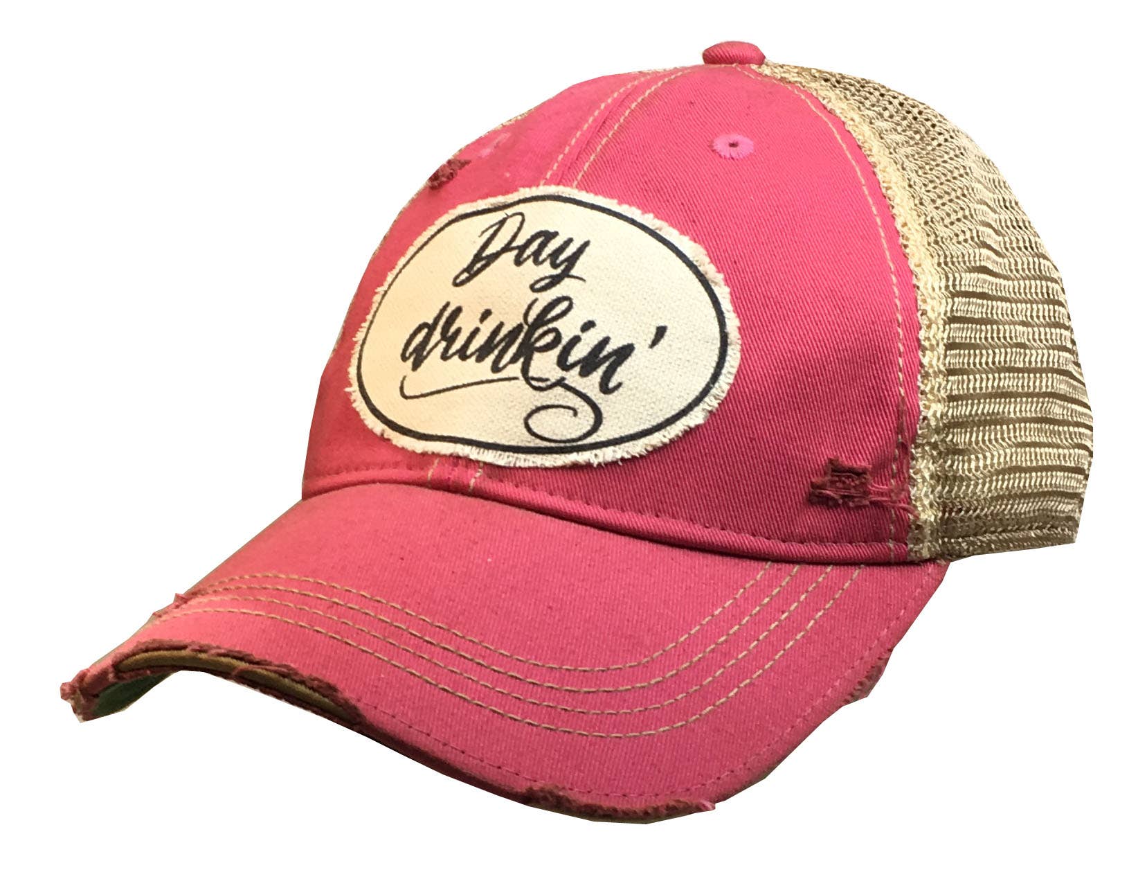 Vintage Life – Day Drinkin’ Distressed Trucker Hat Baseball Cap