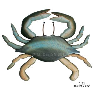 T.I. Design – Hand-Carved Blue Crab Large