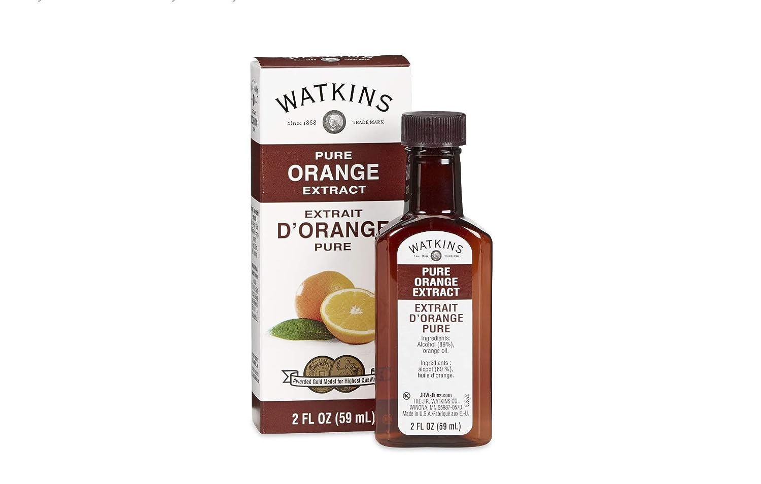 Watkins – Extract Orange Pure, 2 Fl Oz | Pack Of 12